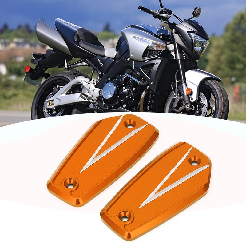 2pcs Front Brake Reservoir Cylinder Cover Cap Replacement for Suzuki