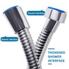 Anti-Explosion Leakproof Flexible Stainless Steel 3.0-Meter Extra Long Shower Hose