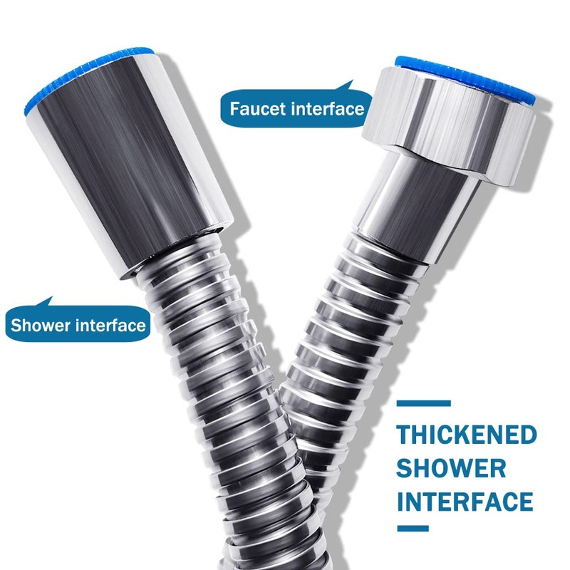 Anti-Explosion Leakproof Flexible Stainless Steel 3.0-Meter Extra Long Shower Hose