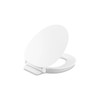 KOHLER 57778-GCF-0 Cymbal Readylatch Quiet-Close Round Toilet Seat, Flexible Core