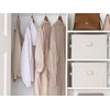StorageWorks Fabric Storage Bins with Lid, Decorative Storage Boxes for