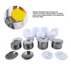 100 Set Pin Back Button Parts 2.3in Diameter Tinplate Plastic