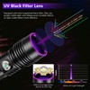 WINDFIRE UV Flashlight Rechargeable, 365nm Blacklight Flashlights Powerful, Black Light