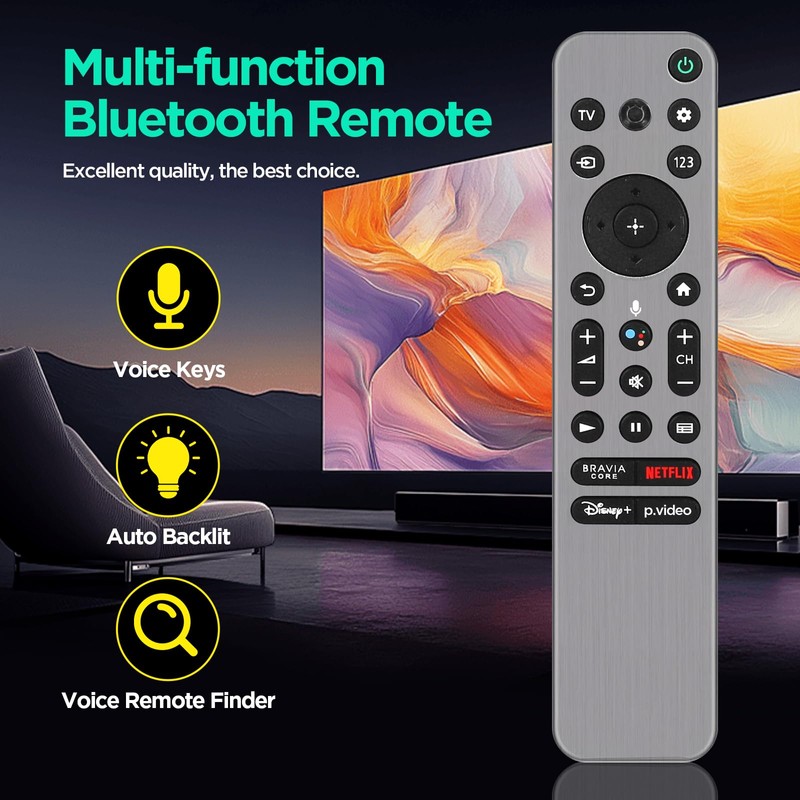 RMF-TX910U Voice Remote Control Replacement for All Sony TV Remote,