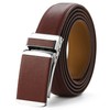 Nelbons Men's Belt width 3.0cm 1 1/8 inch, Leather Ratchet