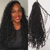 FlowerSeason Pre Crochet Boho Locs Braids Hair Pre Looped With