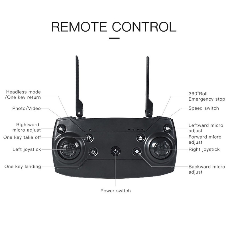 2.4G 4CH Foldable Portable Quadcopter FPV Wifi Camera App Control