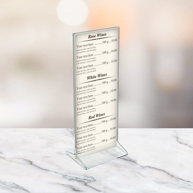 Azar Displays 142745 4.25" W x 11" H Vertical Top-Load