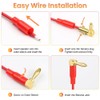 Atelierate Right Angle Banana Plugs 24 Pcs,90 Degree Banana Connector