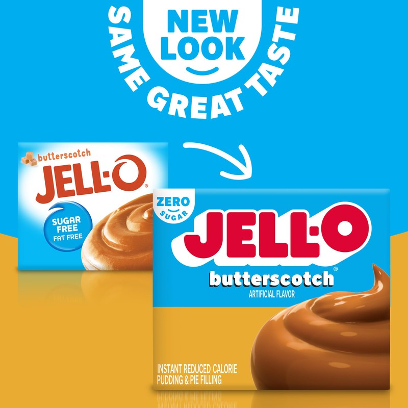 Jell-o Pudding & Pie Filling Reduced Calorie Instant Butterscotch 1