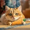 Bestac Catnip Vegetable-Shaped Cat Toy - Filled with Catnip for