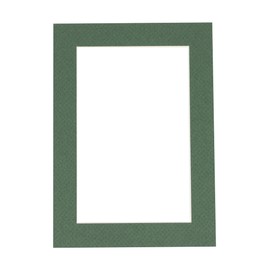 13x19 Mat Bevel Cut for 11x16 Photos - Acid Free Hunter Green Precut Matboard - For Pictures, Photos, Framing - 4-ply Thickness