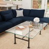 Spancraft 30" x 34" Rectangle Clear Tempered Glass Table Top