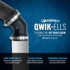 Fernco Qwik Ell 2 in. Hub 45-Degree Flexible PVC Elbow