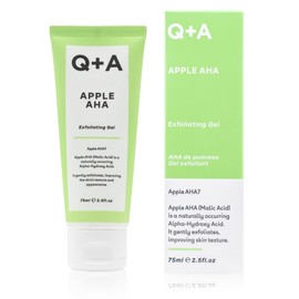 Q+A Apple AHA Exfoliating Gel, naturally occurring Malic and Lactic Acid alongside Apple Fruit Extracts and Glycolic Acid for smoother, brighter skin (75ml)