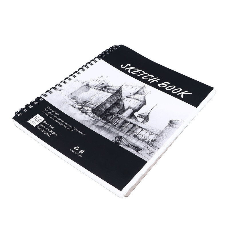 Art Sketchbook 100 Sheets 12in Long 9in Wide Erasable Smudge