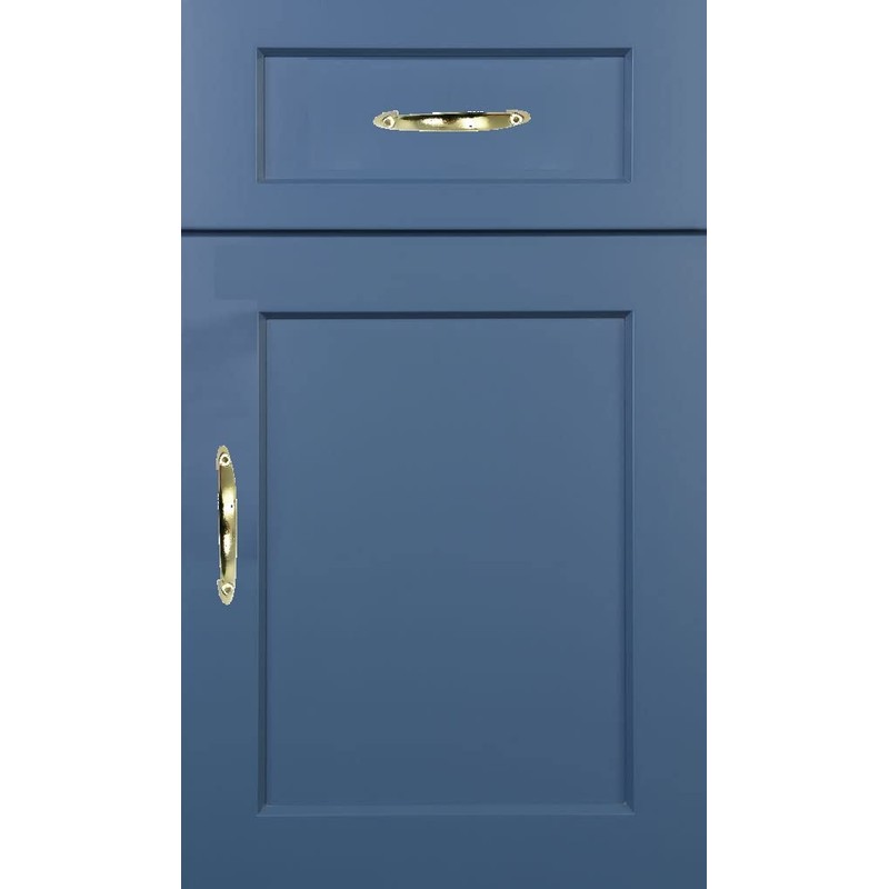 TERF® Traditional Electro Brass D-Shape Front Fix Pull Handle 100mm