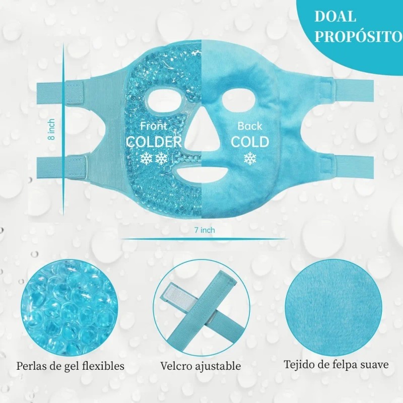 Mascarilla Facial Hielo Hidrogel Relajante