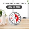 Visual Kitchen Timer, 60 Minute Mechanical Timers for Home Cooking