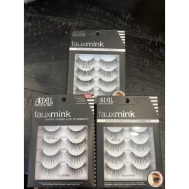 Ardell Lot of 3-Multi Packs of Ardell Professional Faux Mink False Eyelashes 817