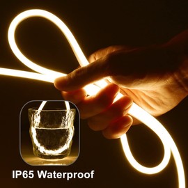 M.best 6.56ft USB LED Strip Lights Waterproof Flexible LED Neon Tape Lights with Switch for Bedroom Indoors Outdoors