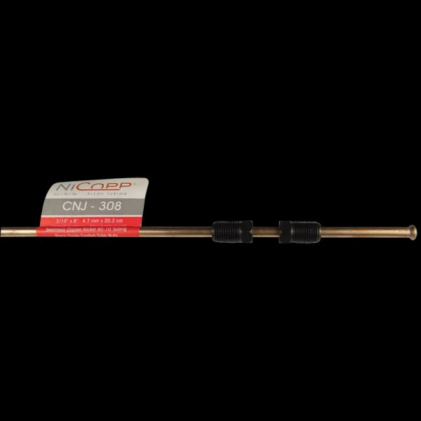 AGS Company NiCopp Copper Nickel Alloy Brake Line: 8" Long,