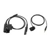 Throat Mic Headset 7.1mm Plug with PTT Adapter Push to