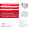 TENS Unit Pads - Premium Quality Snap Replacement Electrodes for