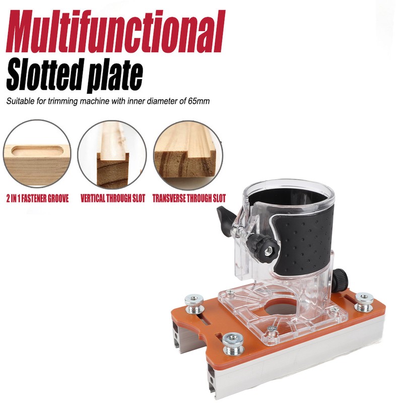 Trimming Machine Slot Plate Locator and Clear Cover Aluminum Alloy