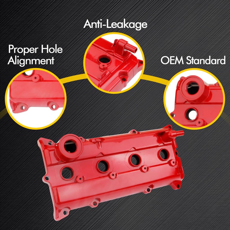MILIPARTS Aluminum QR25DE Valve Cover Compatible with Nissan Altima Sentra