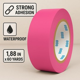 Major Gloves MG888 Multi-Purpose Duct Tape 1.88 Inches x 60 Yards, Crafts, Repairs & DIY Projects, 1 Roll (Pink)