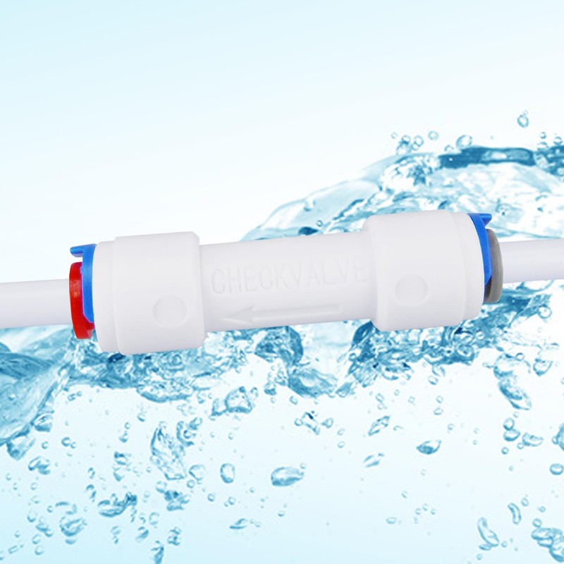 smardy 2 x check valves 1/4 inch (6.35 mm), backflow