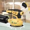 Inequalit Random Orbital Sander, 2.4Amp 5-Inch Corded Palm Sander, Max