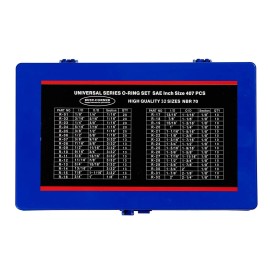 Unbranded 407 Pcs Universal SAE O Ring Assortment Kit32 Inch Sizes Standard Nitrile