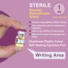 Threlaco 20 Pcs 1ml Sealed Sterile Empty Vials with Self