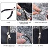 Zipper Repair Kit, Includes 2 Pliers for Repair, Sewing Replacement,