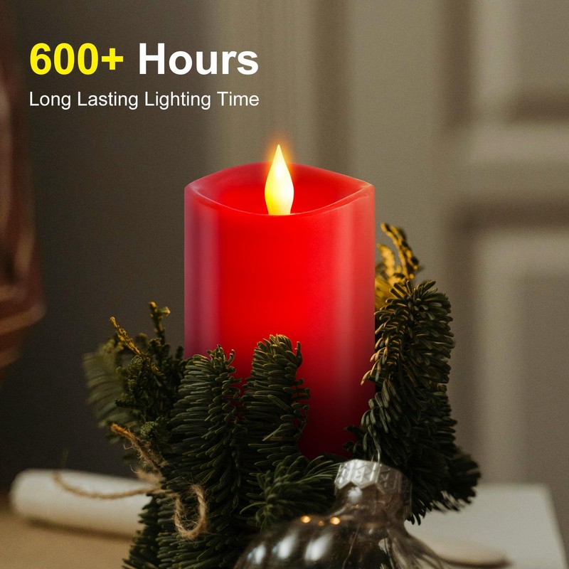 milysoek 1PCS, 3 x 5 inches Flameless Candle with Remote