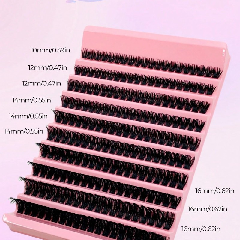 Segmental False Eyelash Set | 200pcs 30D/40D/60D/80D Natural Volume Lash
