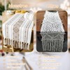 Camino de Mesa con Borlas Elegante Table Runner Boho para