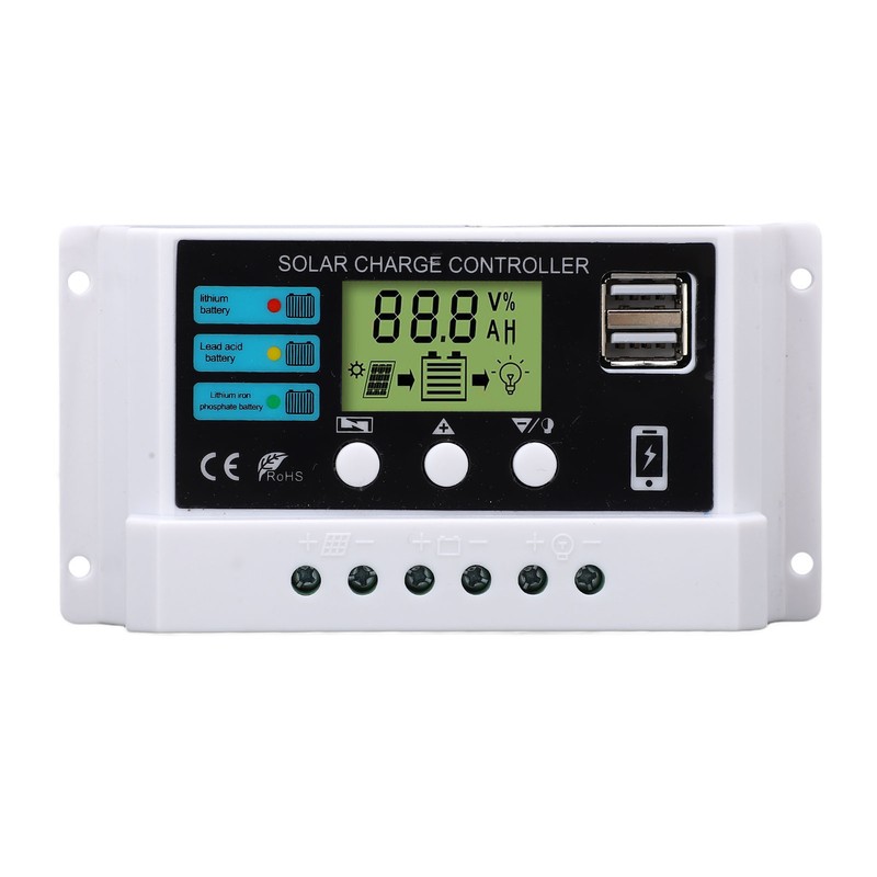 Solar Controller Industrial Chip LCD Display Overload Protection Solar Regulator