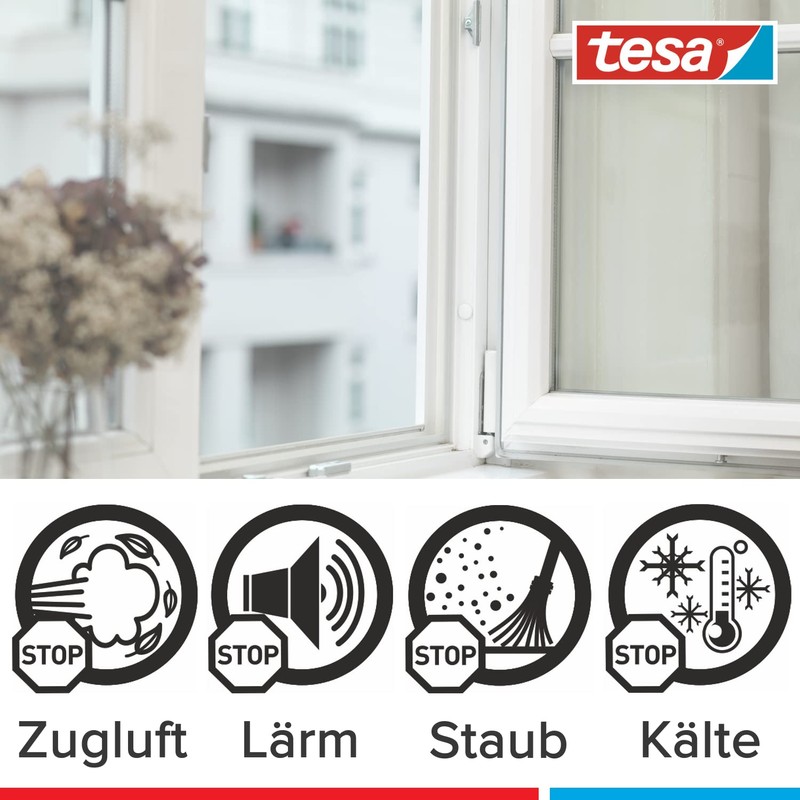 Tesa Tesamoll P E-Profile Rubber Seal for Windows and Doors