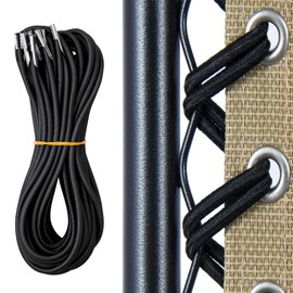 OFFCUP Replacement Cord for Zero Gravity Chair, 4pcs Universal Replacement Elastic Cord, Repair Tool Kit for Sun Loungers Garden Chairs Outdoor Recliners Bungee Chairs Folding Chairs (Black)