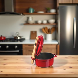 Staub ストウブ 「 Wood Lid Holder 」 Lid Stand 40501-124, Authentic Japanese Product