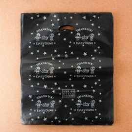 Garment Poly Bags (Black, 35cm) - 100-Pack Multi-purpose Apparel Packaging