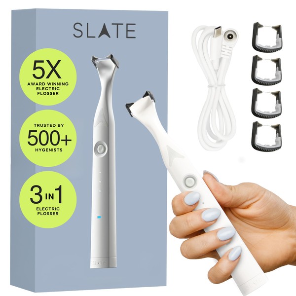 SLATE Electric Flosser | 3-in-1 Electric Flosser for Teeth w/