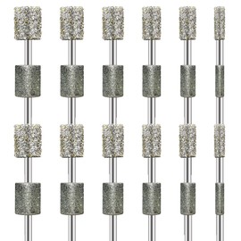 24pcs Diamond Drill Grinding Bit Compatible with Dremel Diamond File Sanding Set Stone Carving Rotary Tools Polishing Kits Glass Drill Bit 1/8" Shank Accessories for Wood Glass Ceramics Carving