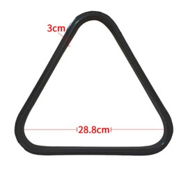 2 Piezas Triangulo Billar Estante de Billar Triángulo Bola Rack,Posicionador de Bolas de Billar Mesa de Billar Accesorios Suministros de Billar (Negro)