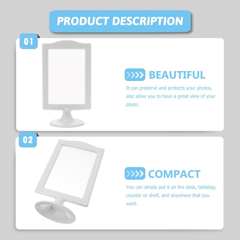 DOITOOL Double Sided Picture Frames Pedestal Photo Frames with Inserts