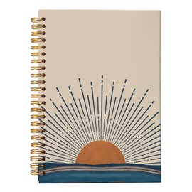 VNWEK Boho Notebook,hardcover spiral notebook 5.5×8.3 Inch,Aesthetic Notebook,boho journal,Boho gifts for Woman