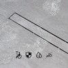 SaniteModar Linear Shower Drain, Linear Drain 24 inch Invisible 2